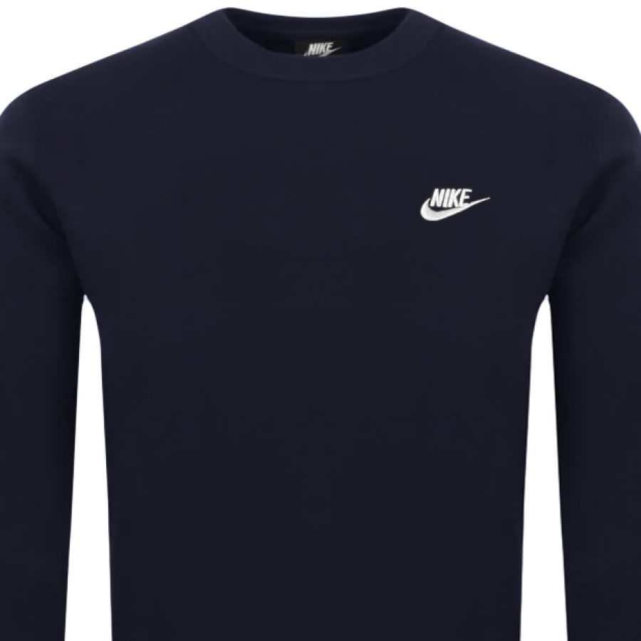 Alternative Image for ProductNike Crew Neck Club Sweatshirt Navy2